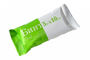 Бинт стерильный 5*10 (инд. упаковка), 32 гр/м2 фото